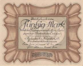50 Mark 1918 G
